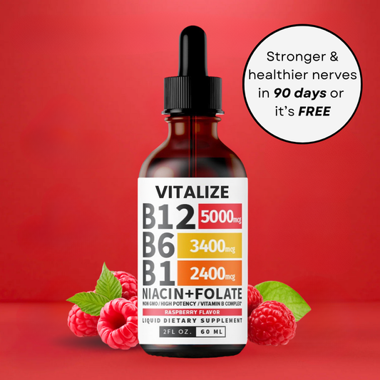 Vitalize B Vitamin Complex - Naturally Supports Nerve Health From The Inside Out